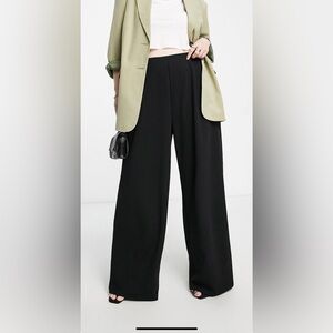 NWT ASOS Curve wide leg jersey pants